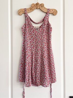 Urban Outfitters One & Only Deadstock Floral Cowl Neck Mini Dress NWOT S
